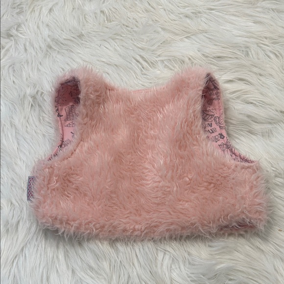 RARE BRAND Naartjie Fluffy Pink Kids Vest - Picture 6 of 8